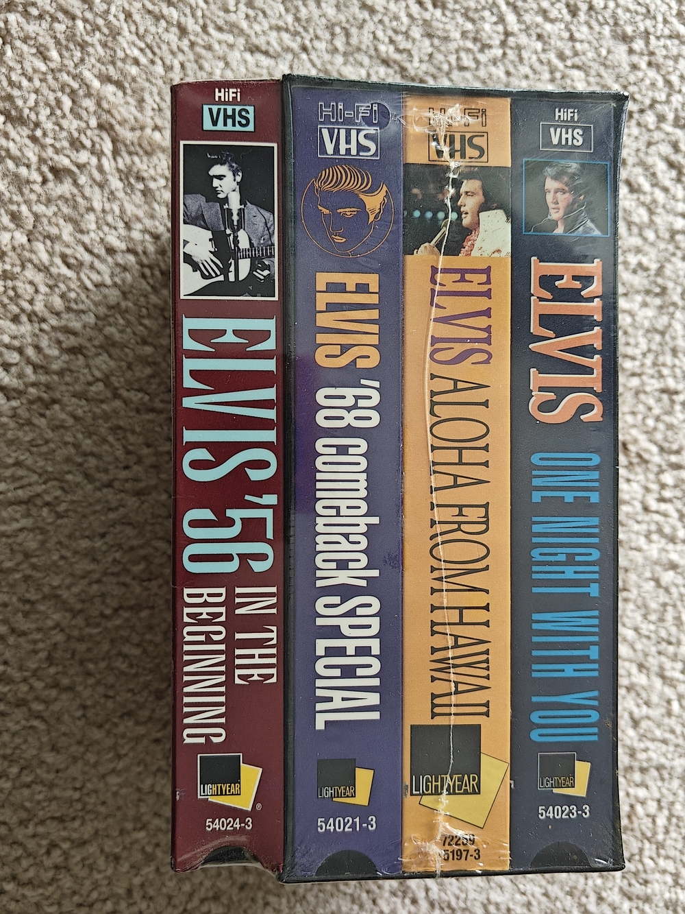 Vintage VHS Tapes Featuring Elvis Presley 4 VHS Tapes Factory Sealed